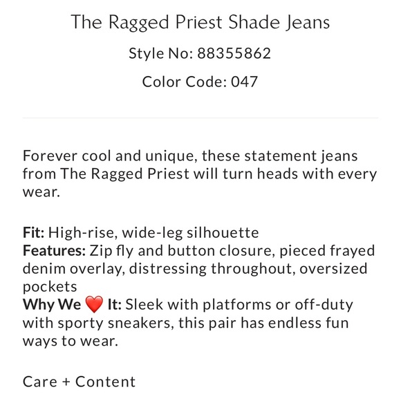 New Ragged Priest Shadow Distressed High Waist Jeans Size 30 Sold Out - Picture 5 of 7